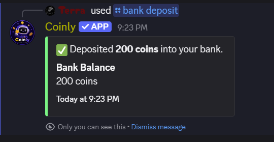 Bank deposit