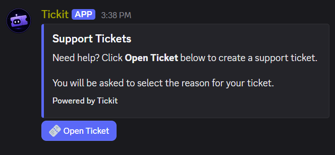 Ticket panel