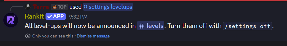 message rank
