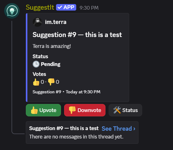 new suggestion